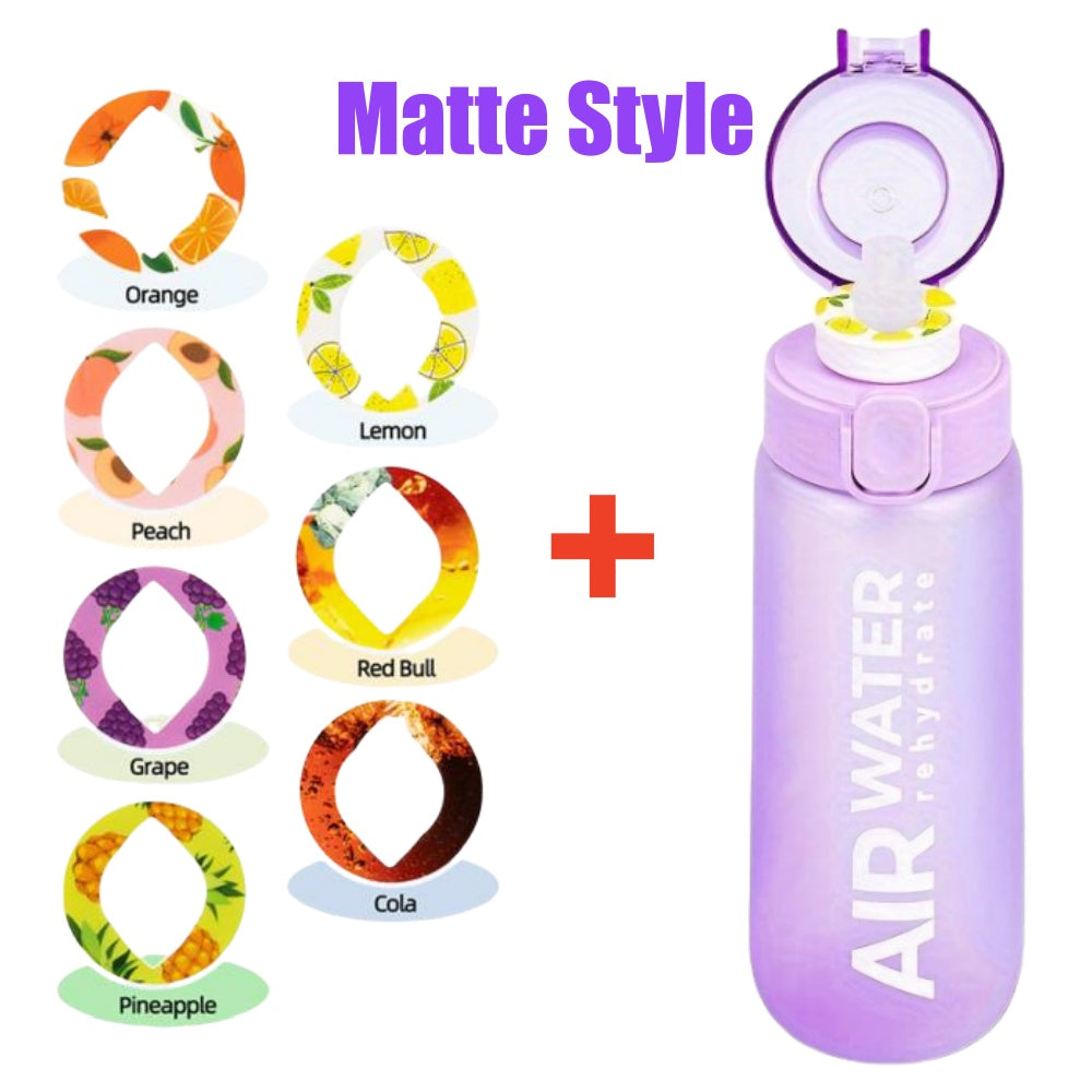 750ml/25oz Fruit Infuser Water Bottle with 7 Flavor Pods – Zero Sugar, Zero Calories, Sports & Fitness Bottle
