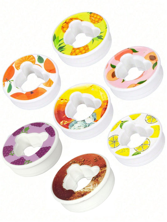 7/5pcs Bear Fruit Drink Flavour Pods – 0 Sugar 0 Calorie Flavour Rings for Plastic Water Bottles & Sports Cups